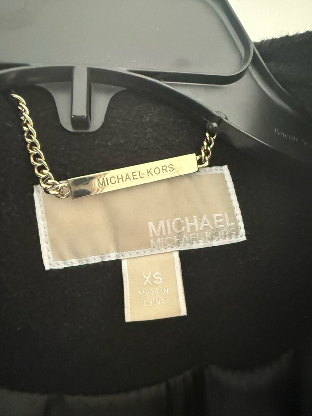 Michael Kors Black Belted Wool-Blend Coat - Picture 4 of 5